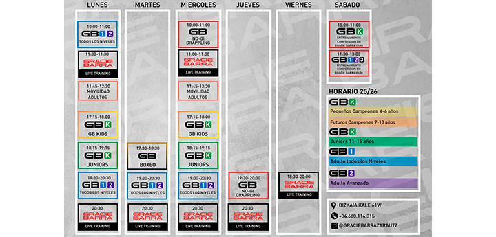 Horarios 25-26 Castellano